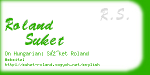 roland suket business card